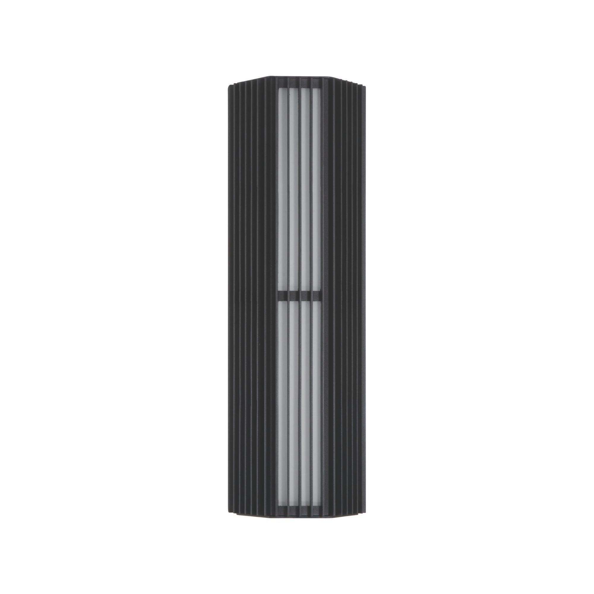 Eurofase Morton 18 in. Outdoor Sconce, Sand Black, Integrated LED