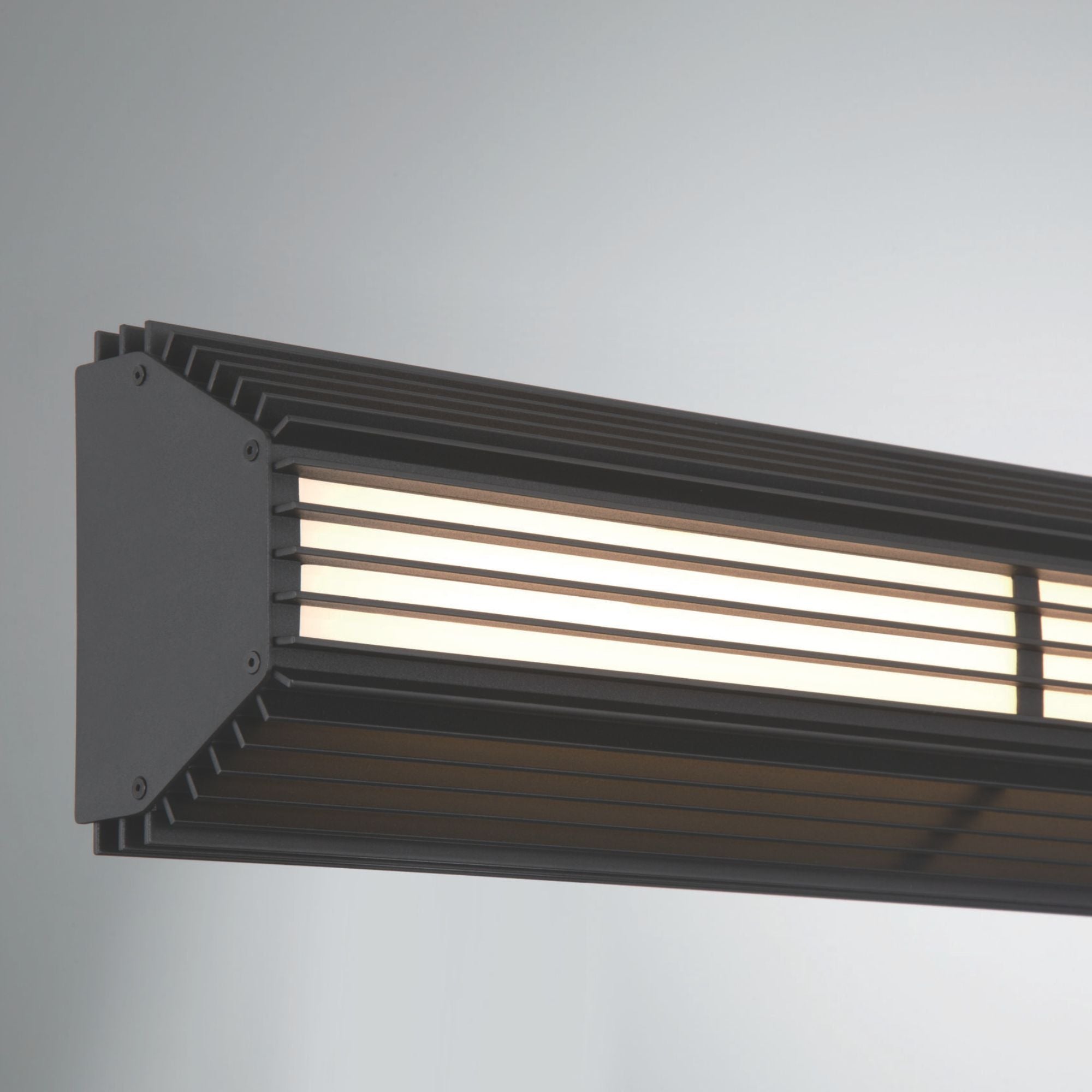 Eurofase Morton 24 in. Outdoor Sconce, Sand Black, Integrated LED