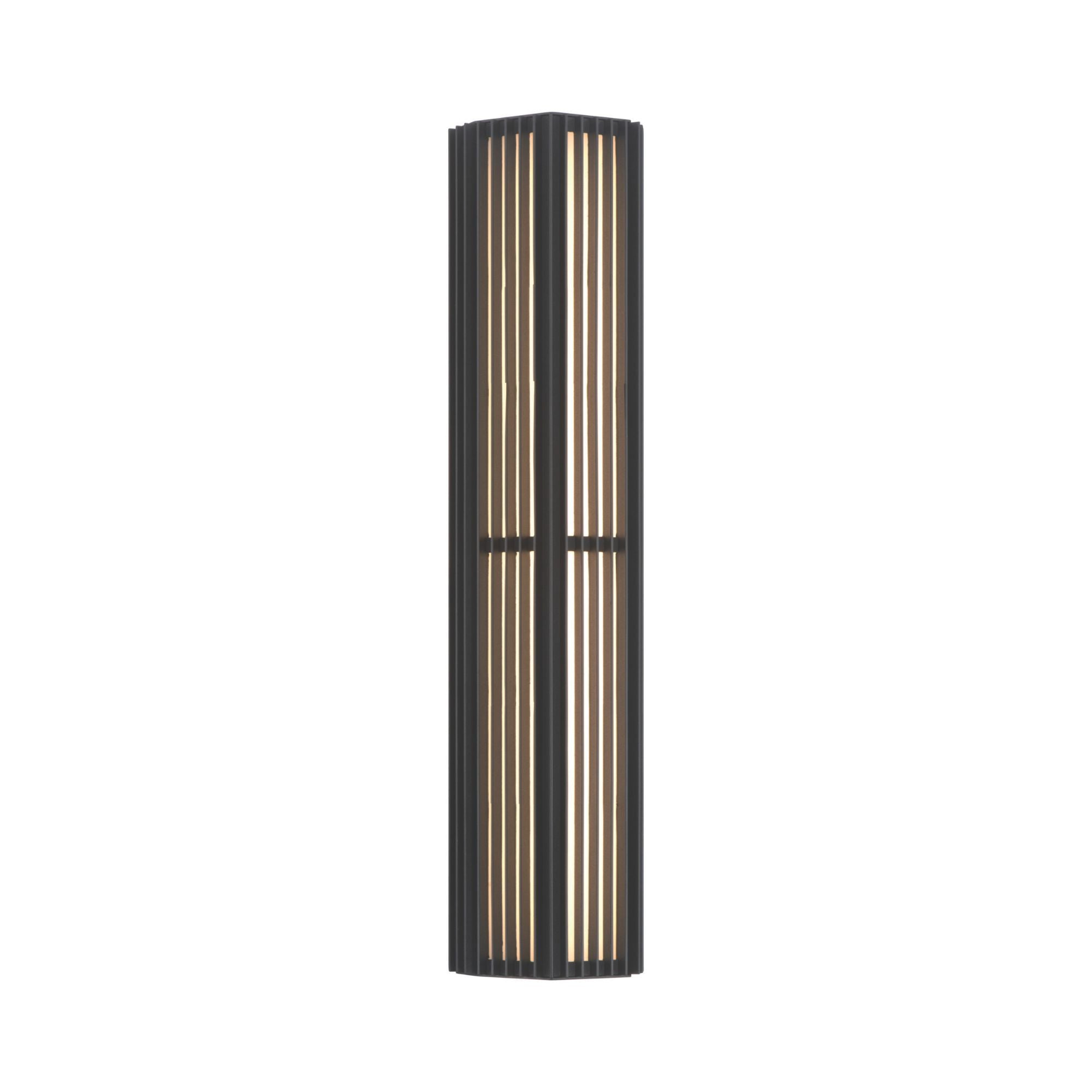 Eurofase Morton 24 in. Outdoor Sconce, Sand Black, Integrated LED