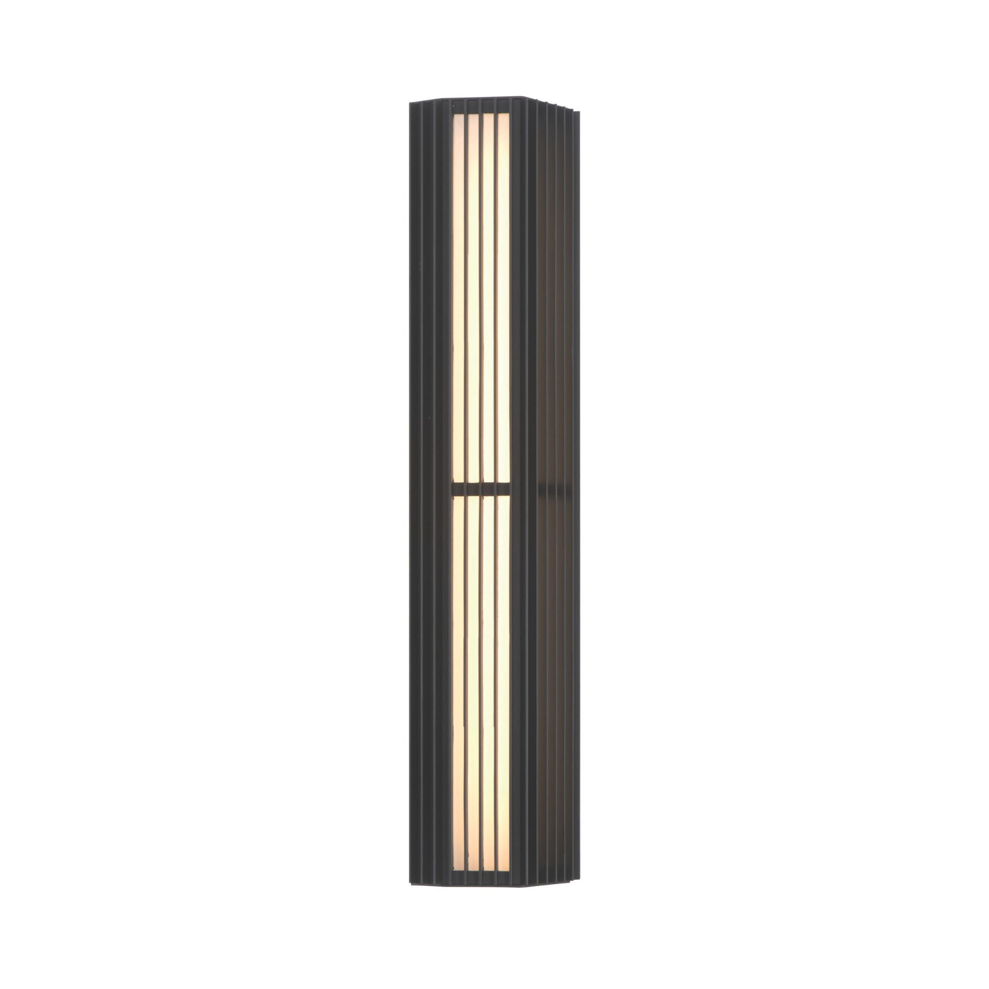 Eurofase Morton 24 in. Outdoor Sconce, Sand Black, Integrated LED