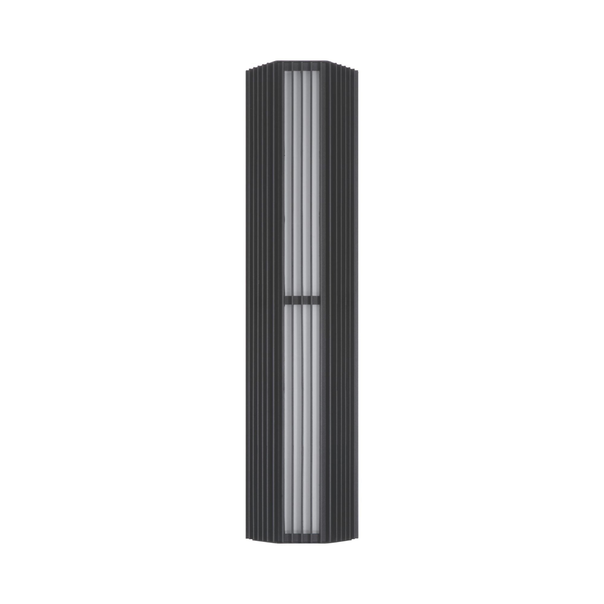 Eurofase Morton 24 in. Outdoor Sconce, Sand Black, Integrated LED