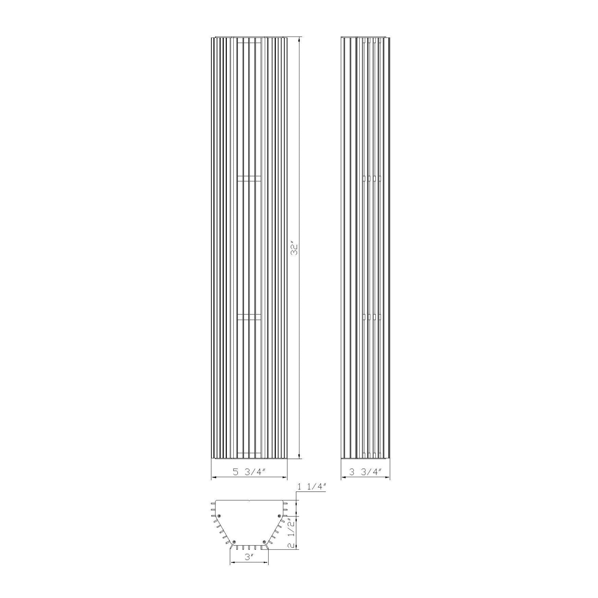 Eurofase Morton 32 in. Outdoor Sconce, Sand Black, Integrated LED