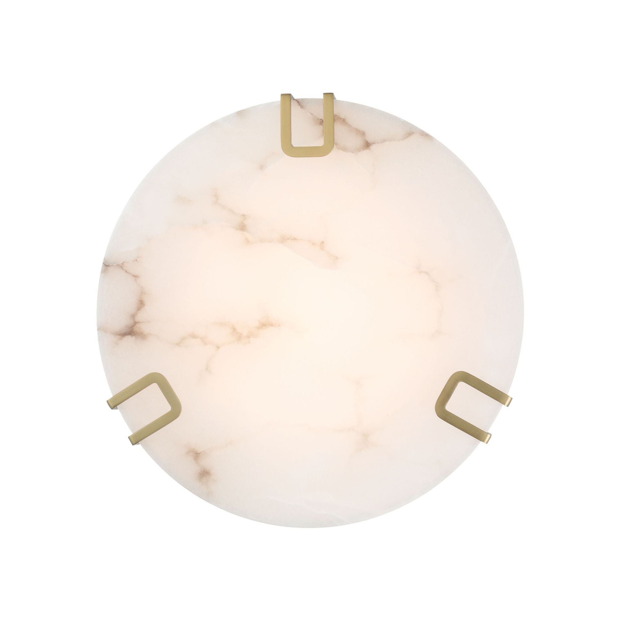 Noga 16" LED Flush Mount, Gold Finish