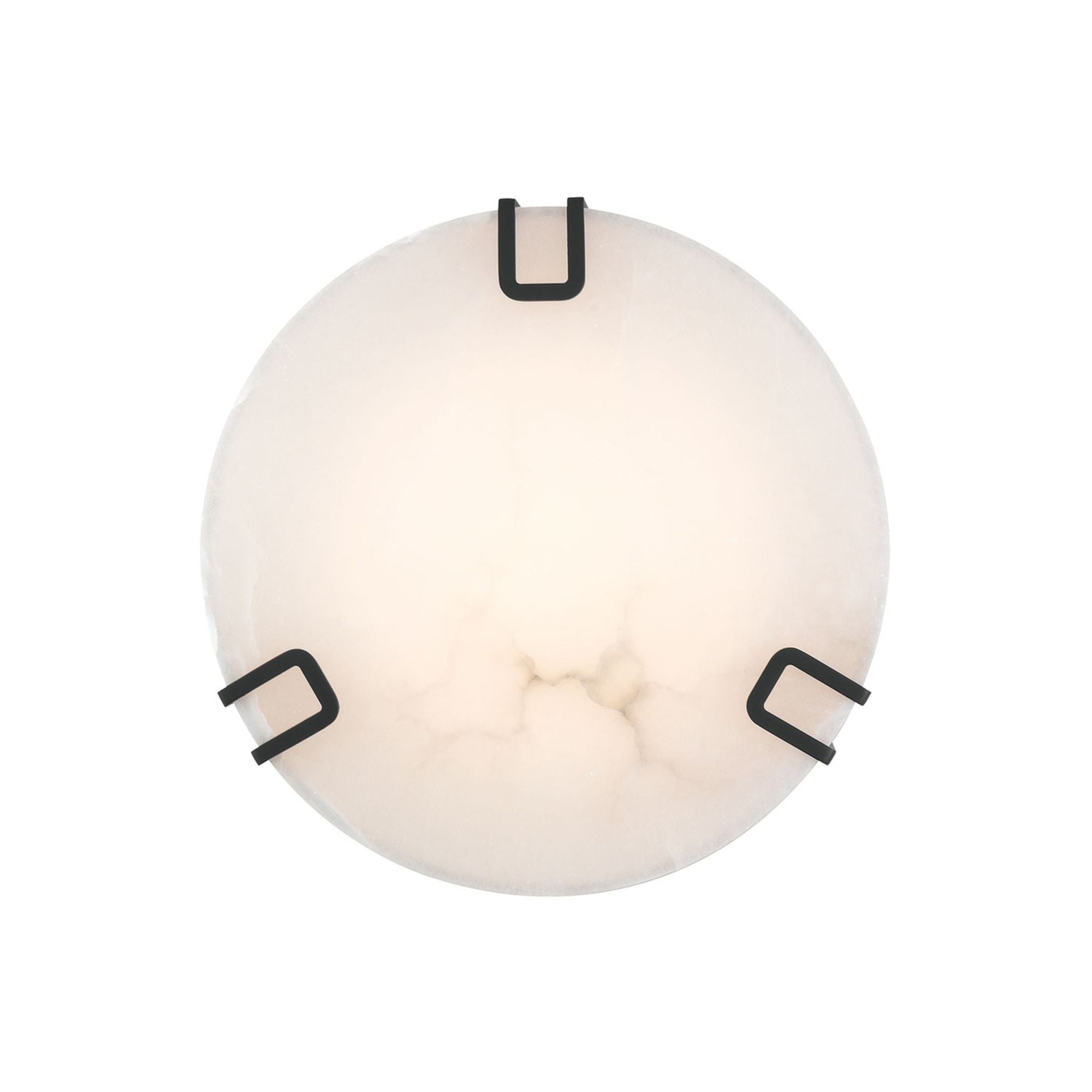 Noga 16" LED Flush Mount, Black Finish