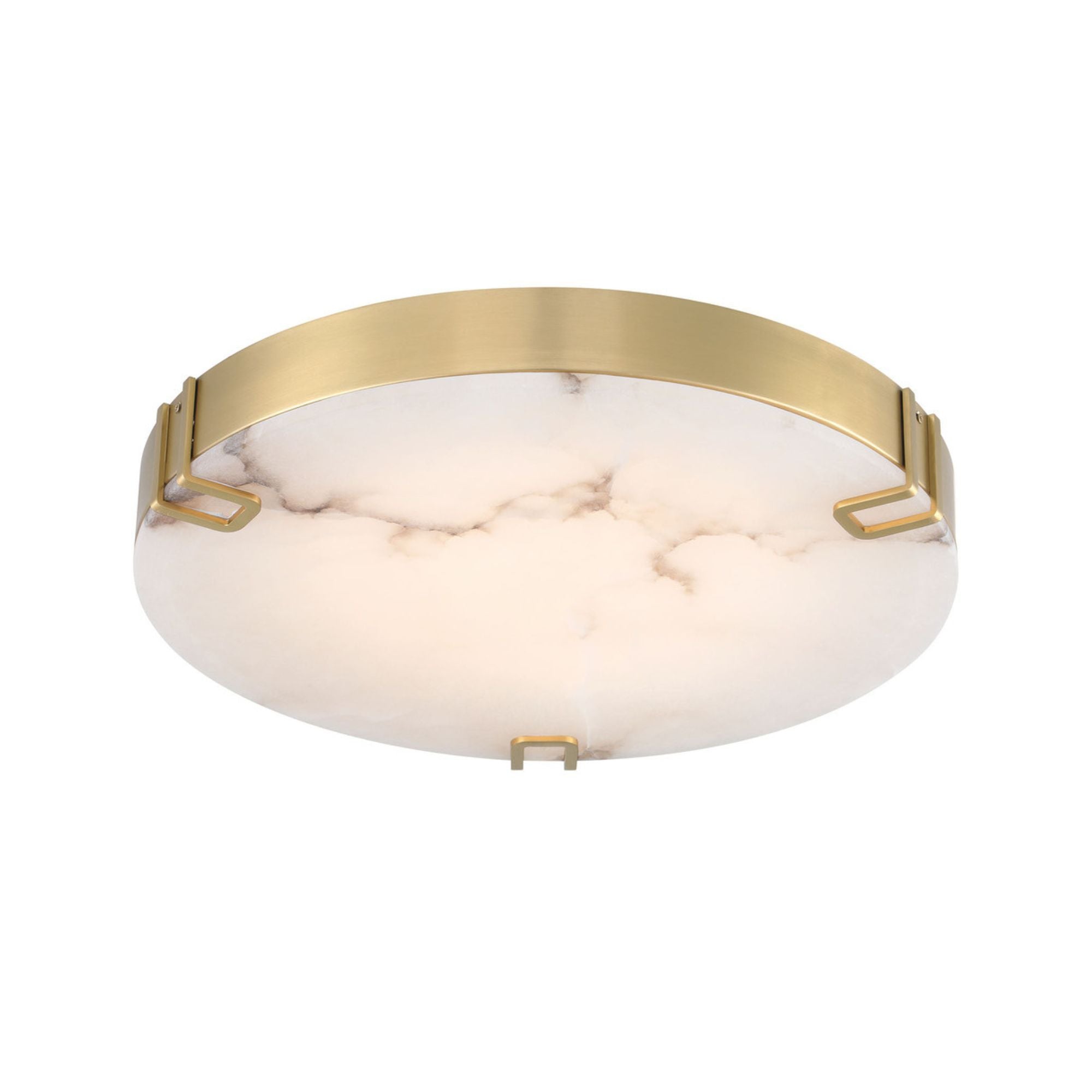 Noga 22" LED Flush Mount, Gold Finish