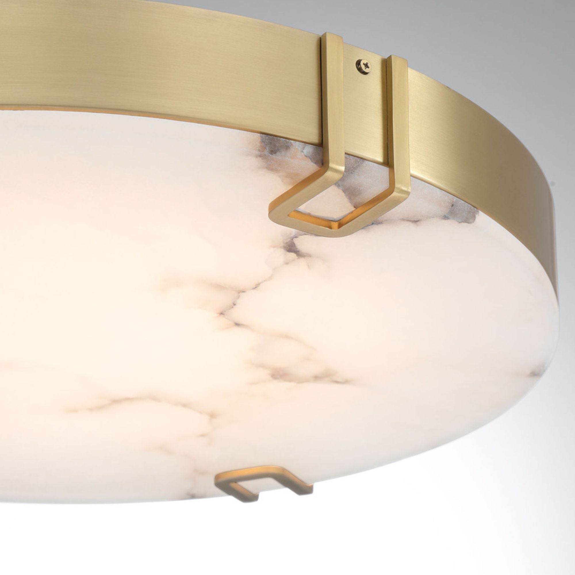 Noga 22" LED Flush Mount, Gold Finish