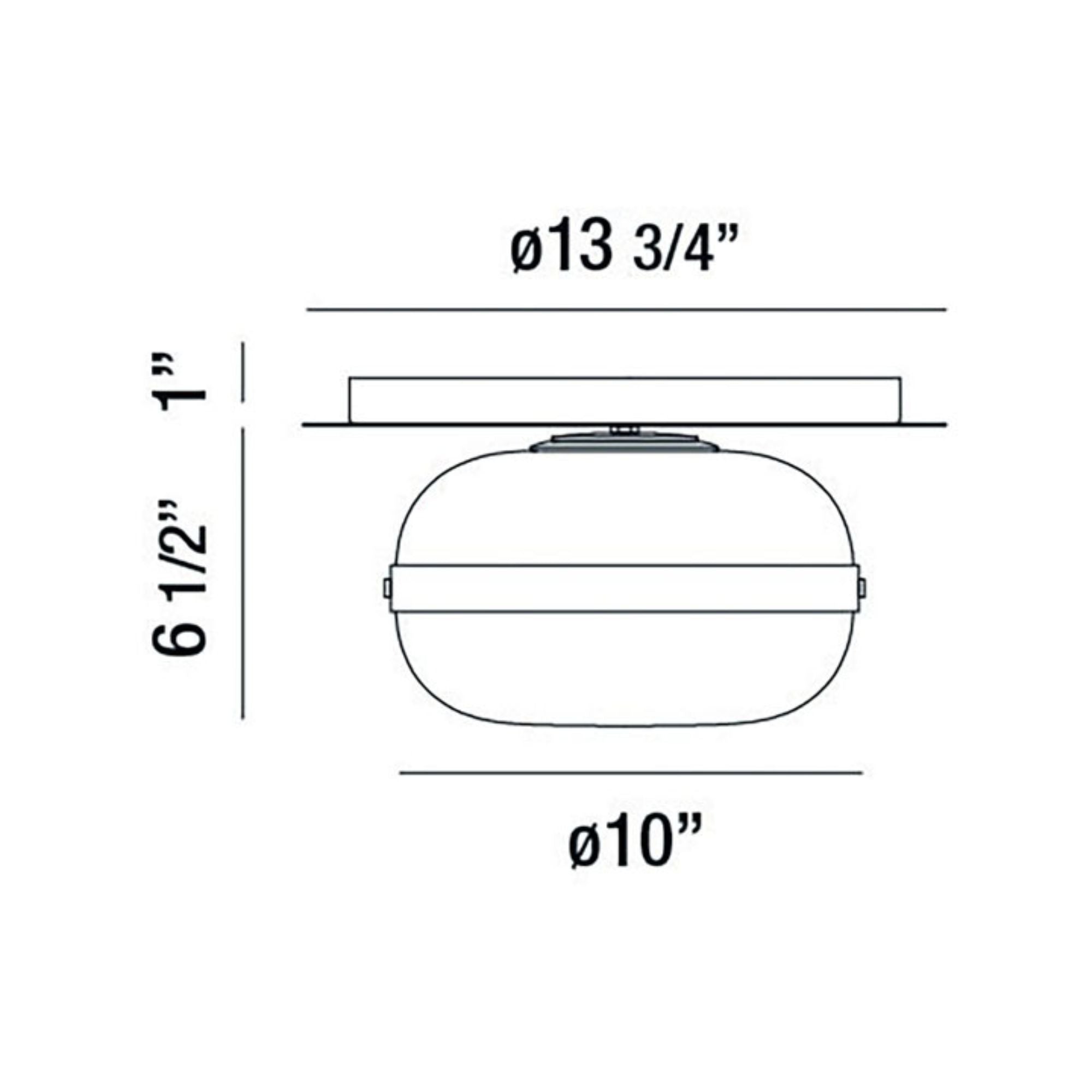 Nottingham 10" LED Flush Mount, Antique Brass Finish