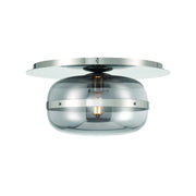 Nottingham 14" LED Flush Mount, Polished Nickel Finish
