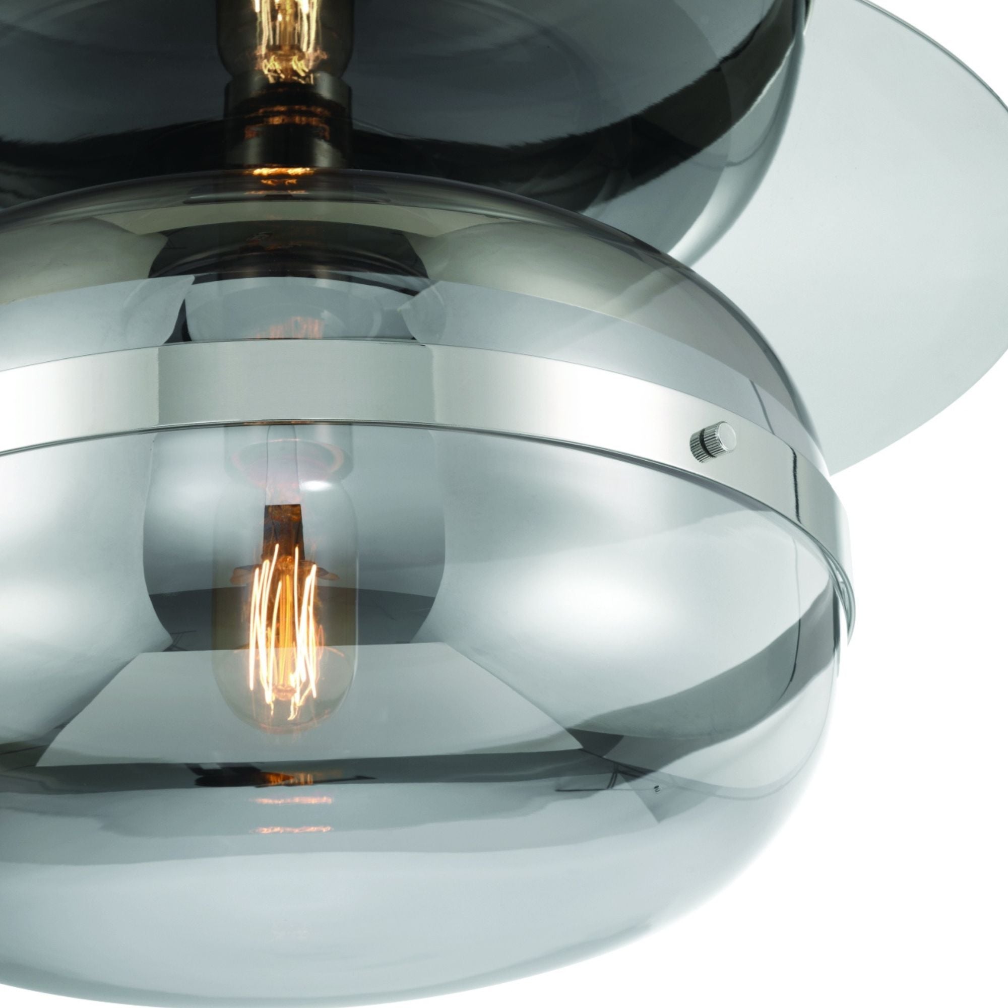 Nottingham 14" LED Flush Mount, Polished Nickel Finish