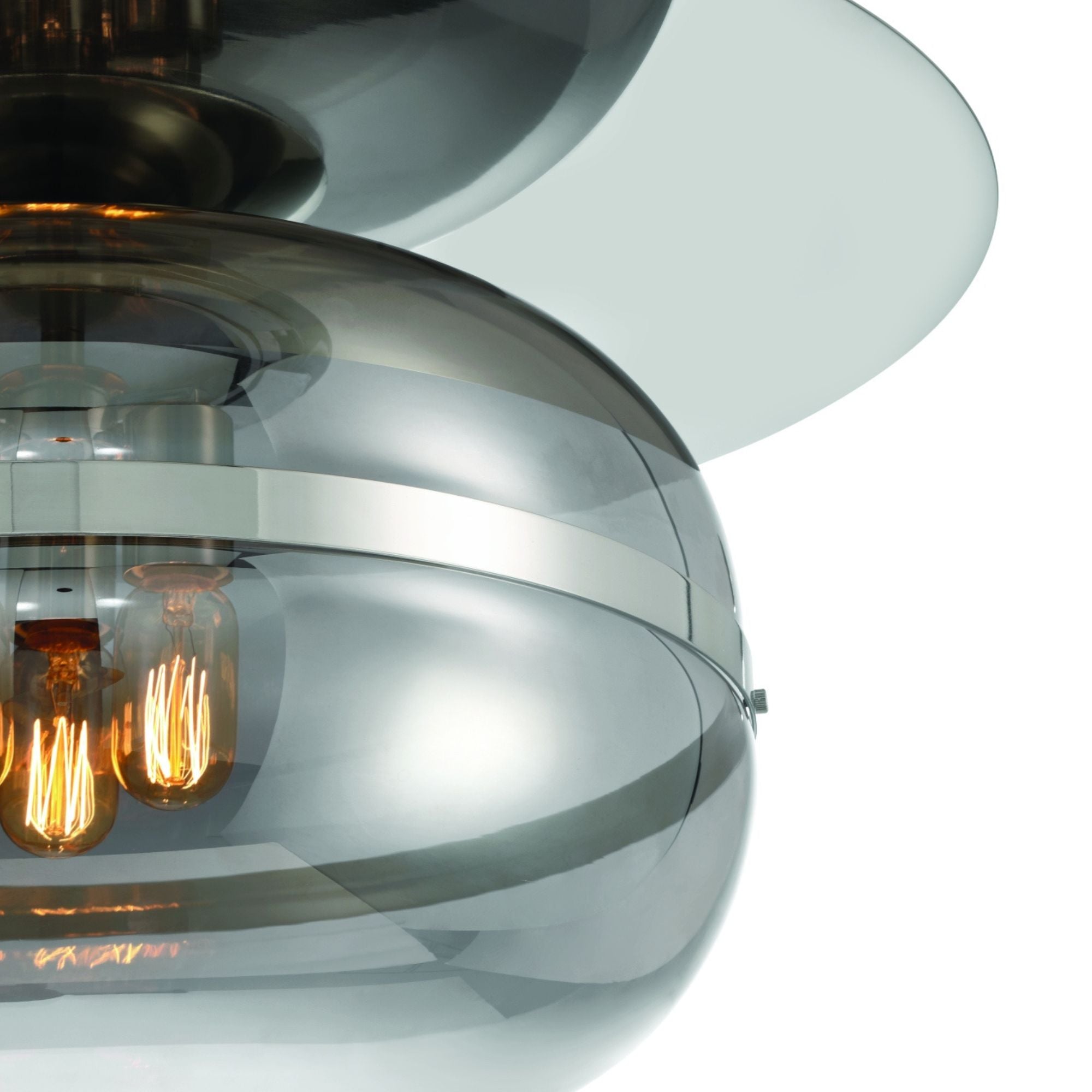 Nottingham 3-Light 20" LED Flush Mount, Polished Nickel Finish