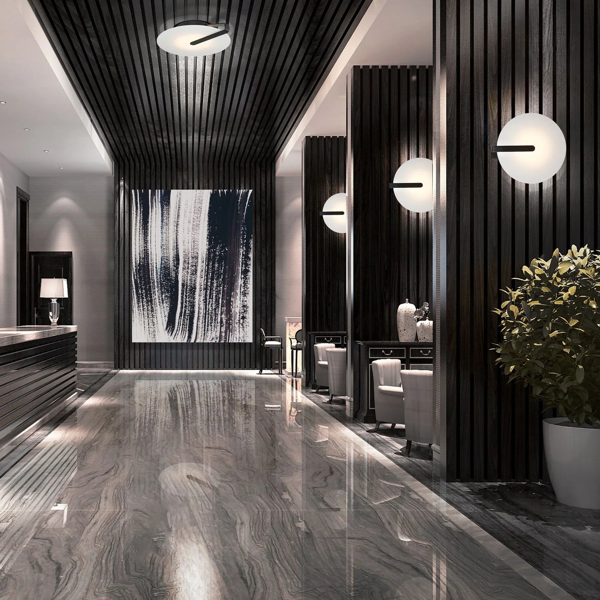 Eurofase Lighting - Nuvola 12" LED Semi-Flush Mount, Black Finish | Bees Lighting