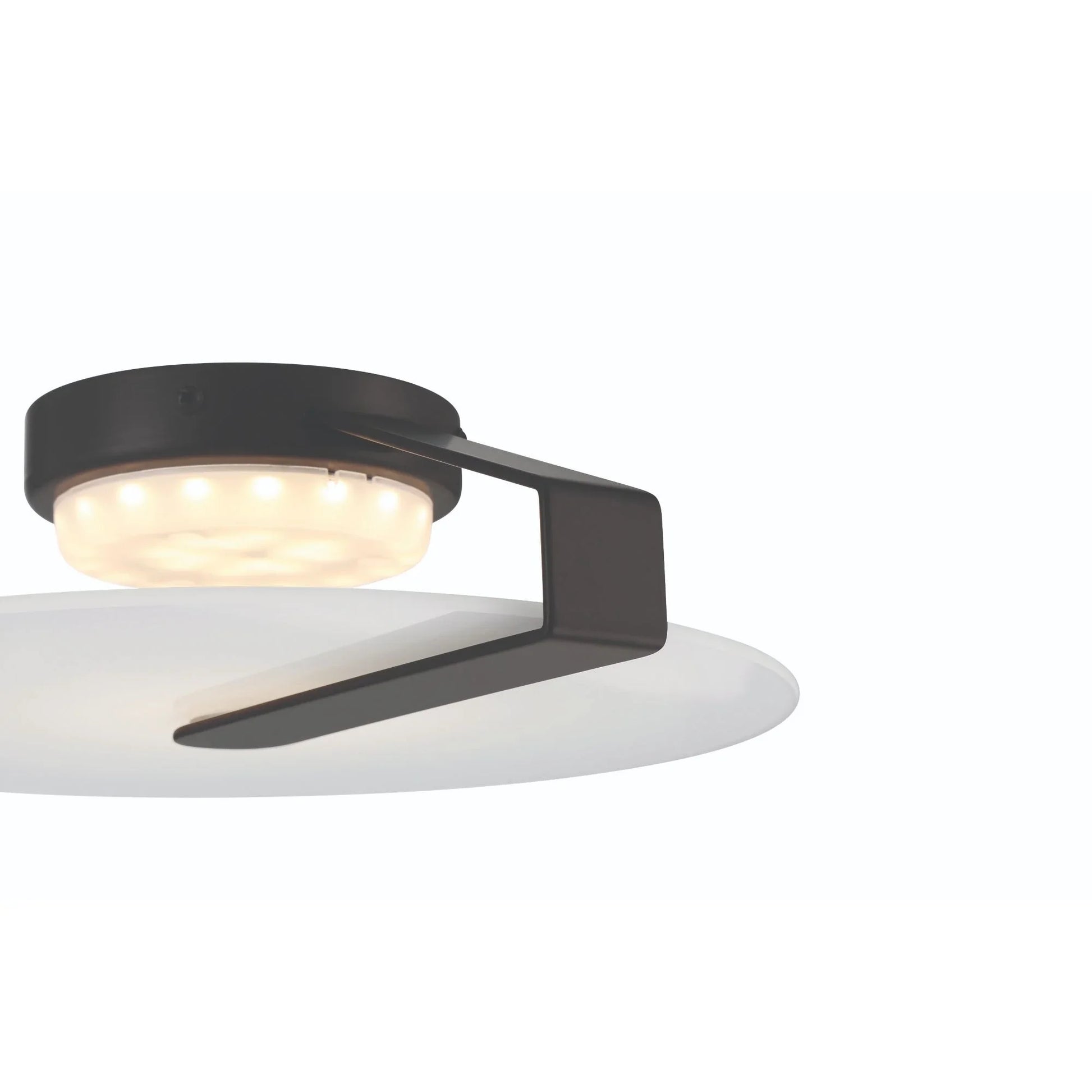 Eurofase Lighting - Nuvola 12" LED Semi-Flush Mount, Black Finish | Bees Lighting