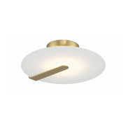 Nuvola 12" LED Semi-Flush Mount, Gold Finish
