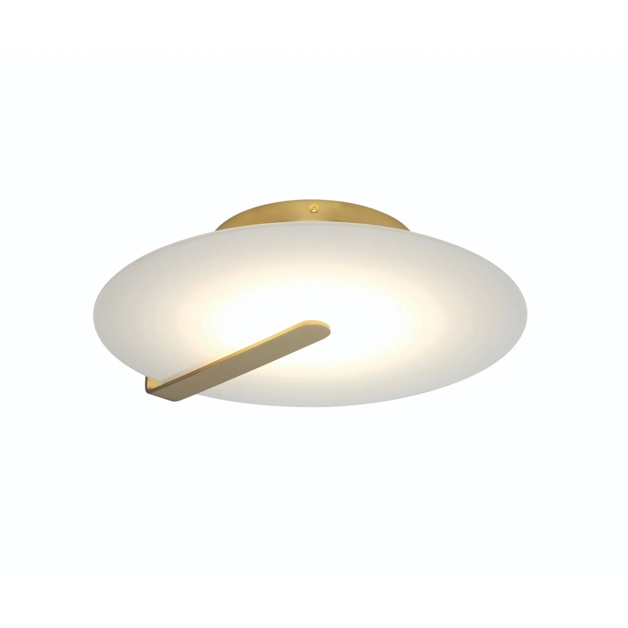 Nuvola 12" LED Semi-Flush Mount, Gold Finish