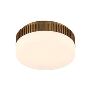 Eurofase Purgos 12 in. LED 5-CCT Flush Mount Light, Antique Brass