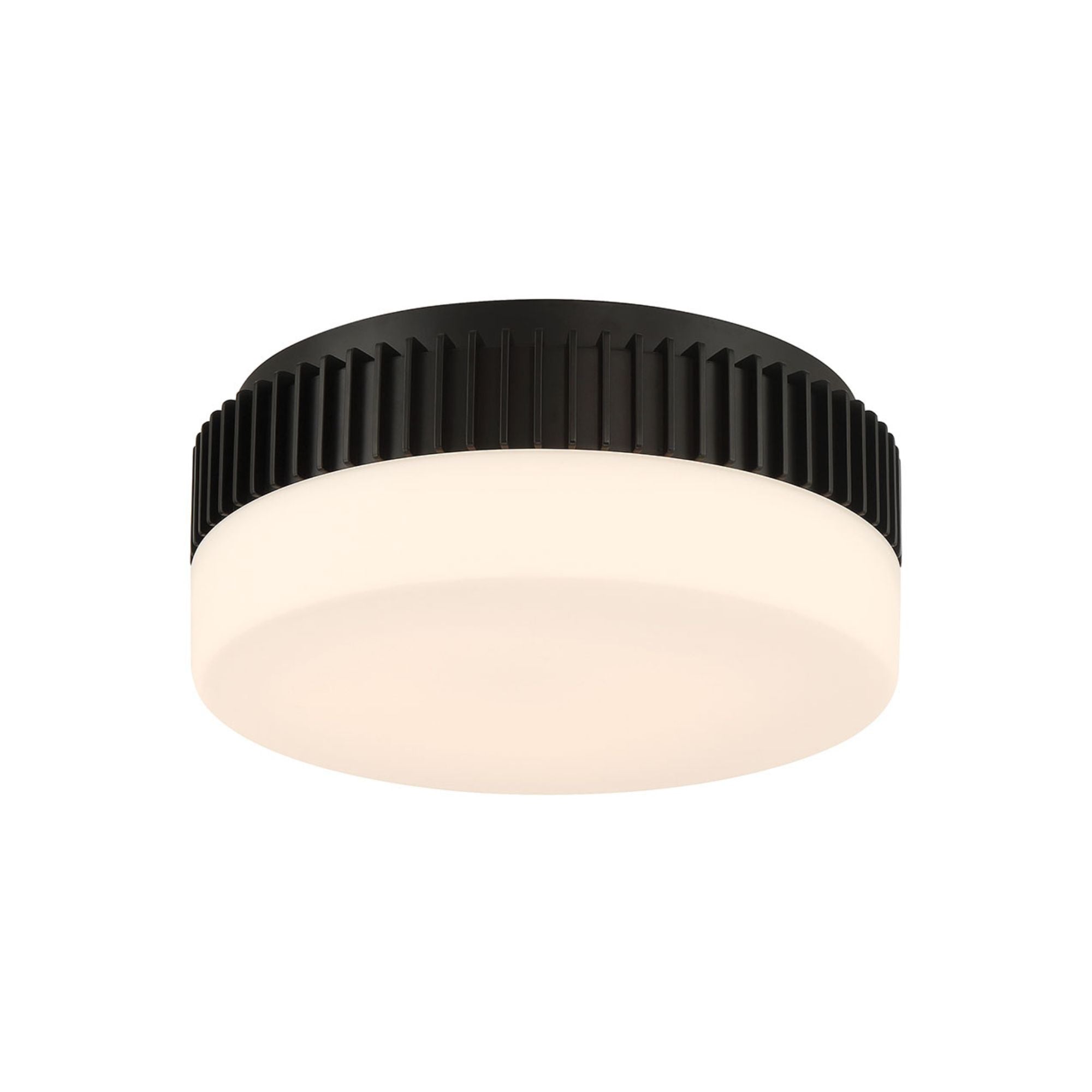 Eurofase Purgos 12 in. LED 5-CCT Flush Mount Light, Matte Black