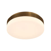 Eurofase Purgos 17.75 in. LED 5-CCT Flush Mount Light, Antique Brass