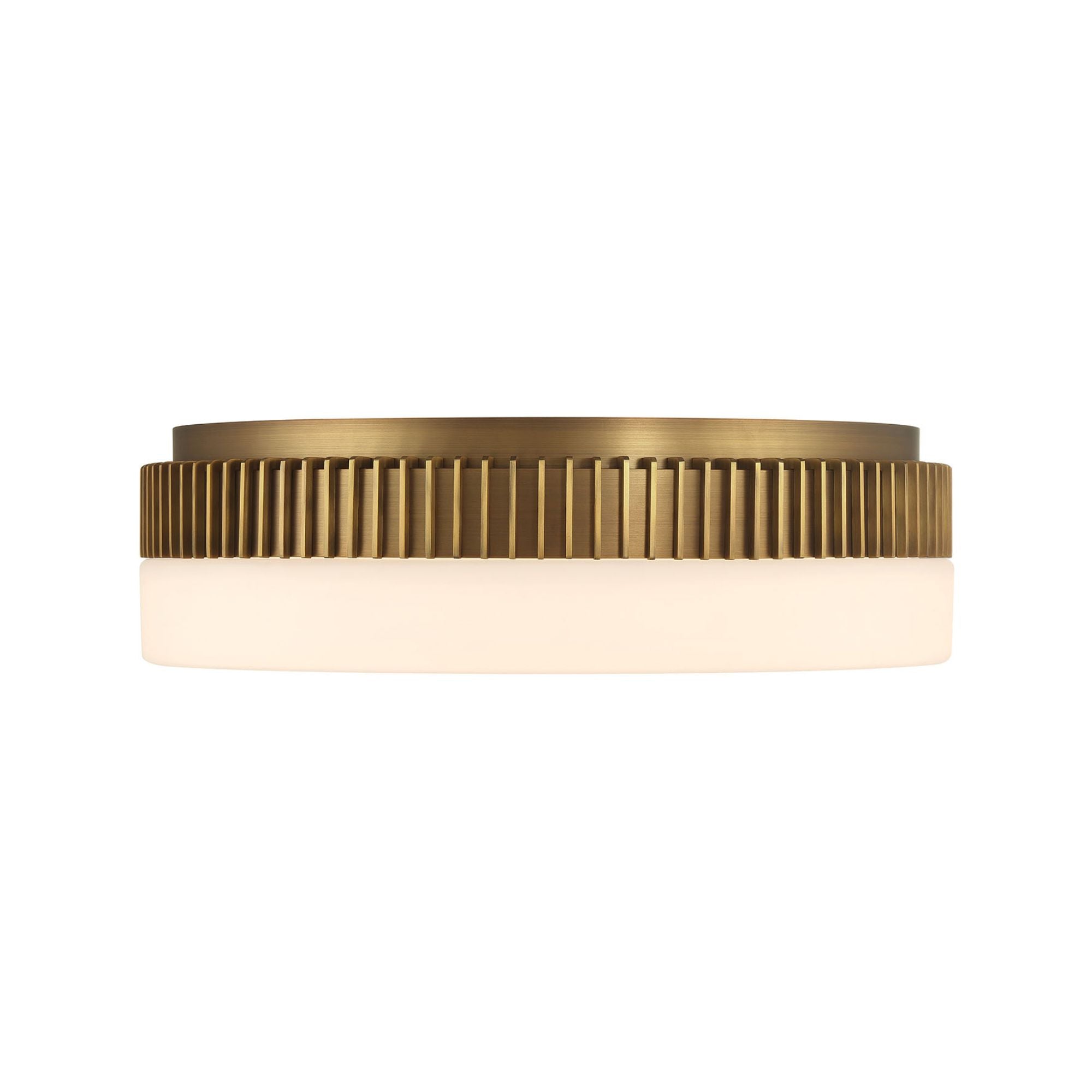 Eurofase Purgos 17.75 in. LED 5-CCT Flush Mount Light, Antique Brass