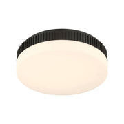 Eurofase Purgos 17.75 in. LED 5-CCT Flush Mount Light, Matte Black