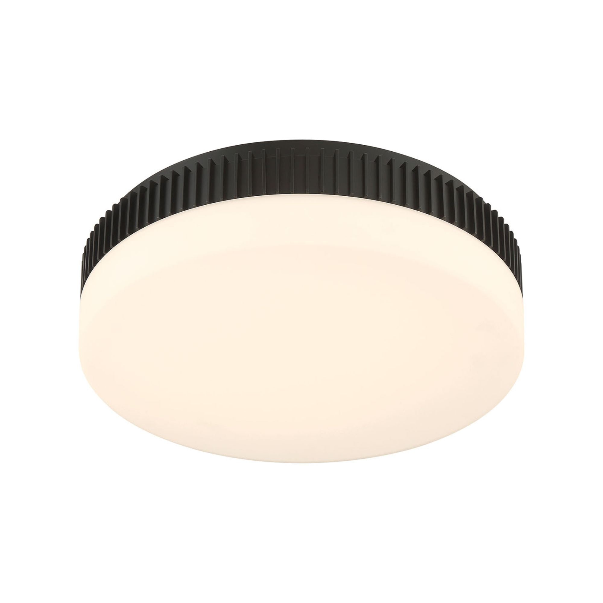 Eurofase Purgos 17.75 in. LED 5-CCT Flush Mount Light, Matte Black