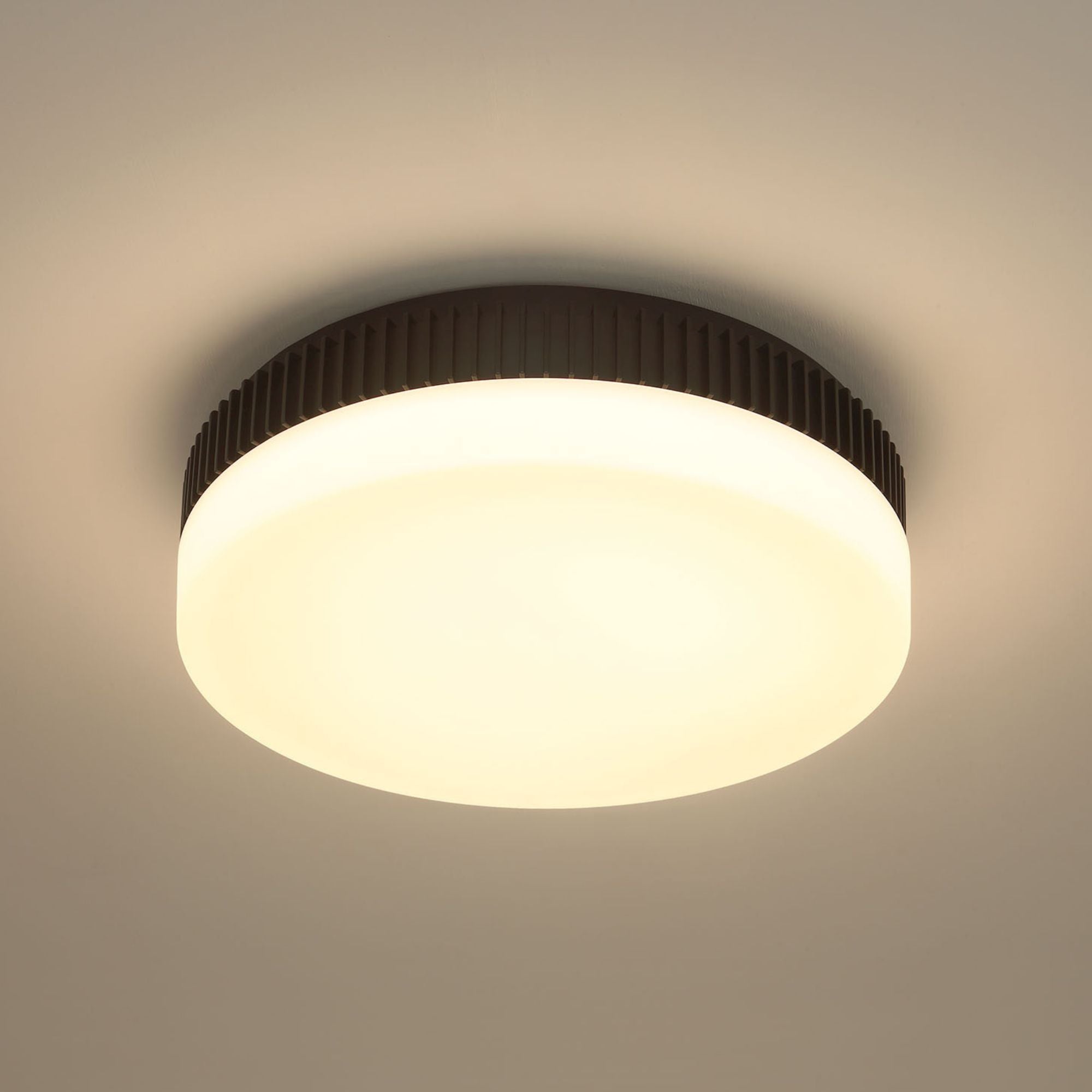 Eurofase Purgos 17.75 in. LED 5-CCT Flush Mount Light, Matte Black