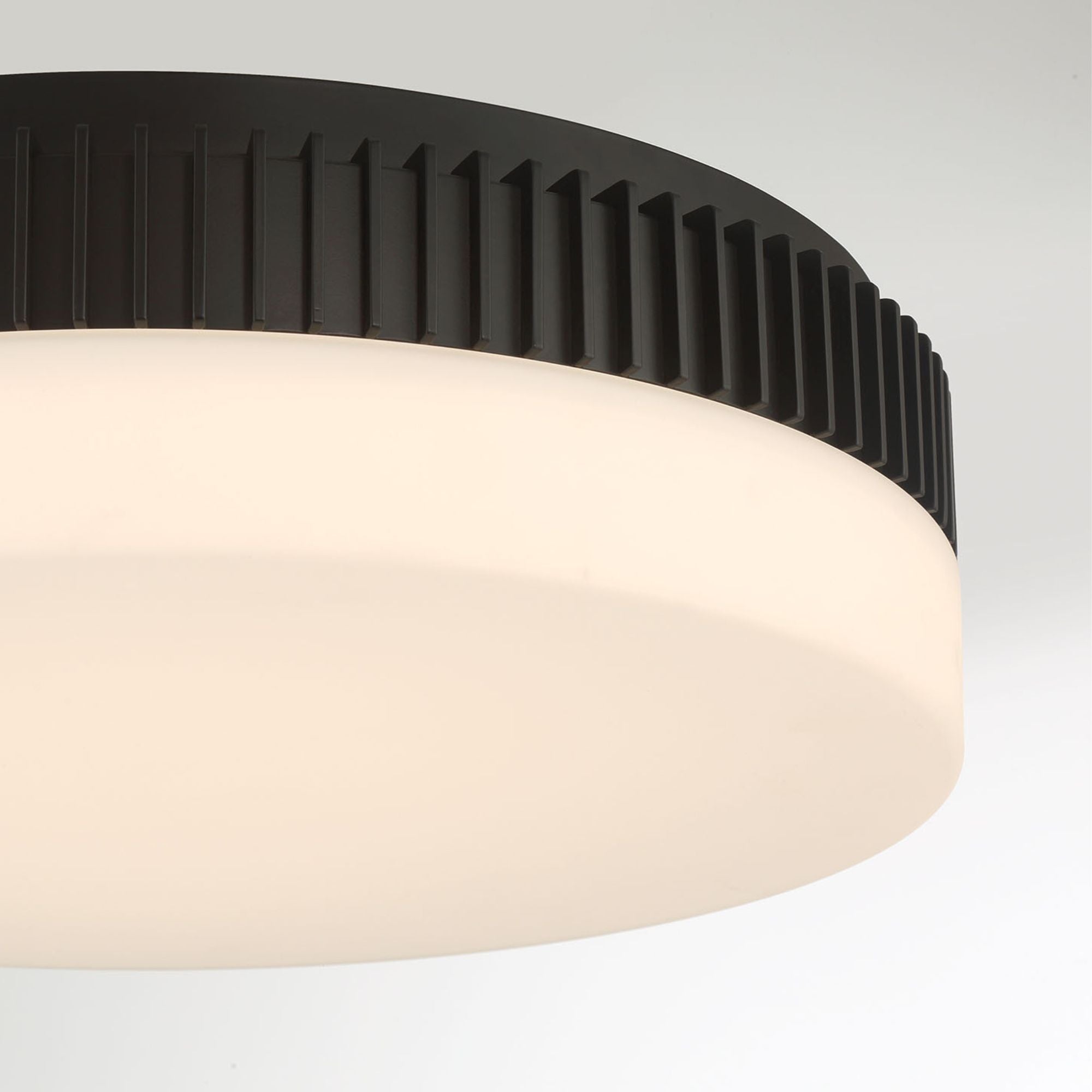 Eurofase Purgos 17.75 in. LED 5-CCT Flush Mount Light, Matte Black