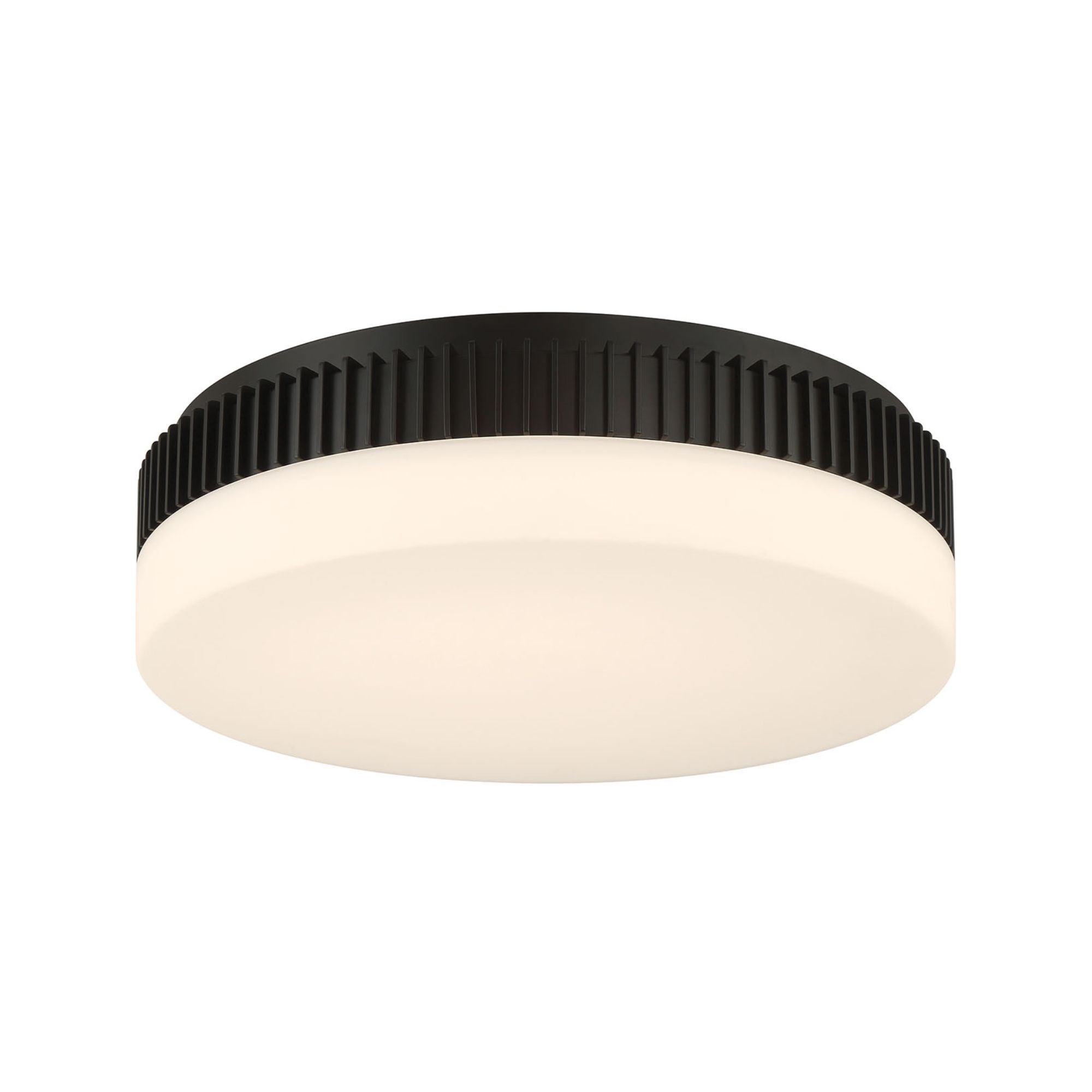 Eurofase Purgos 17.75 in. LED 5-CCT Flush Mount Light, Matte Black