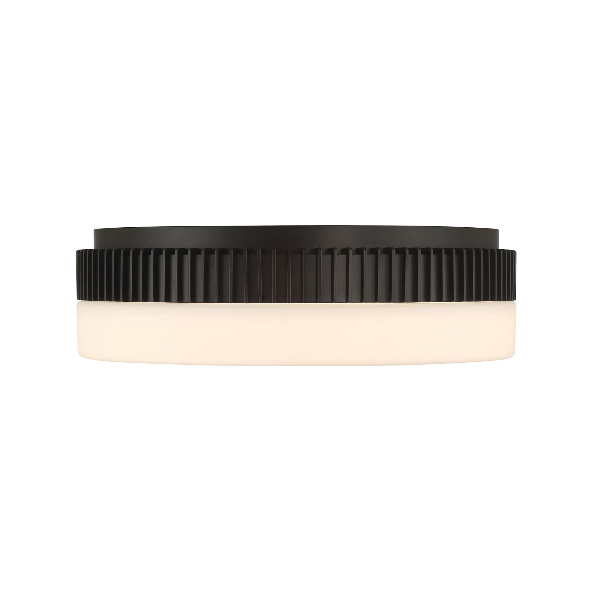 Eurofase Purgos 17.75 in. LED 5-CCT Flush Mount Light, Matte Black