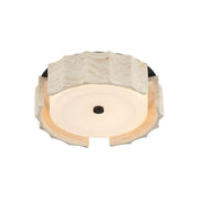 Eurofase Roslington 11.5 in. LED 5-CCT Flush Mount Light, Matte Black with Drum Shade