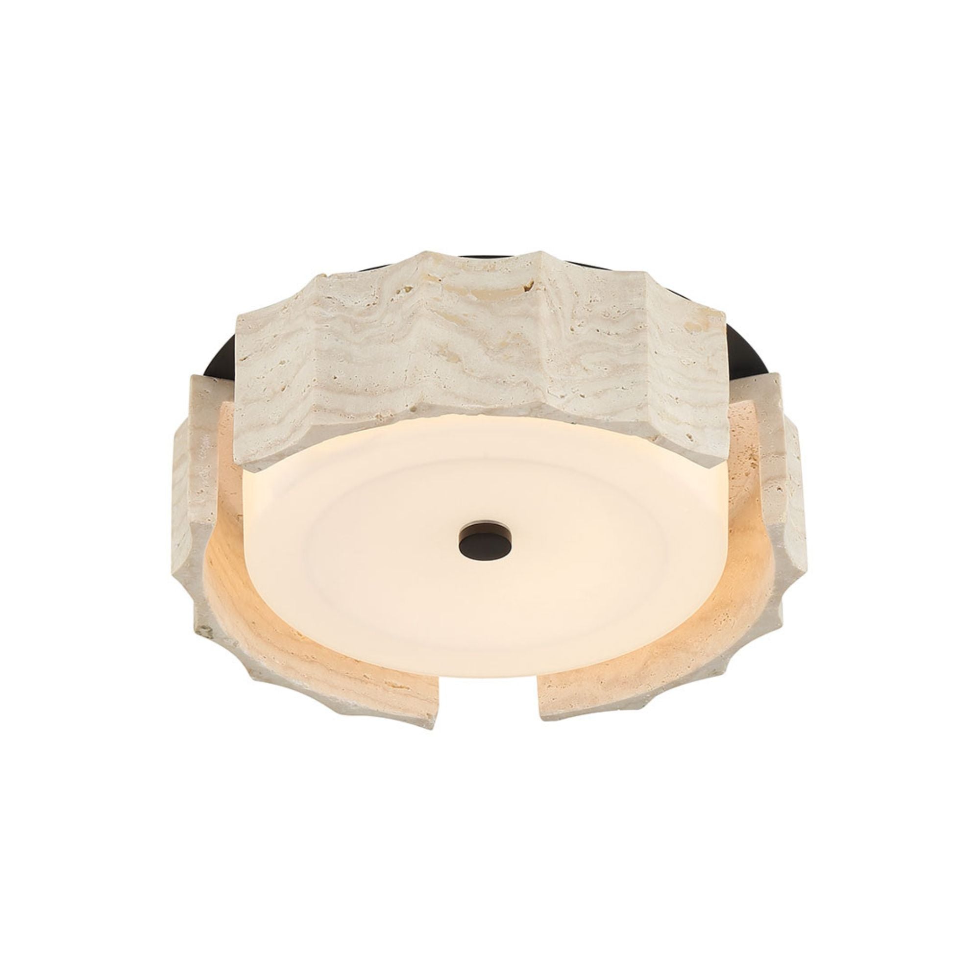 Eurofase Roslington 11.5 in. LED 5-CCT Flush Mount Light, Matte Black with Drum Shade