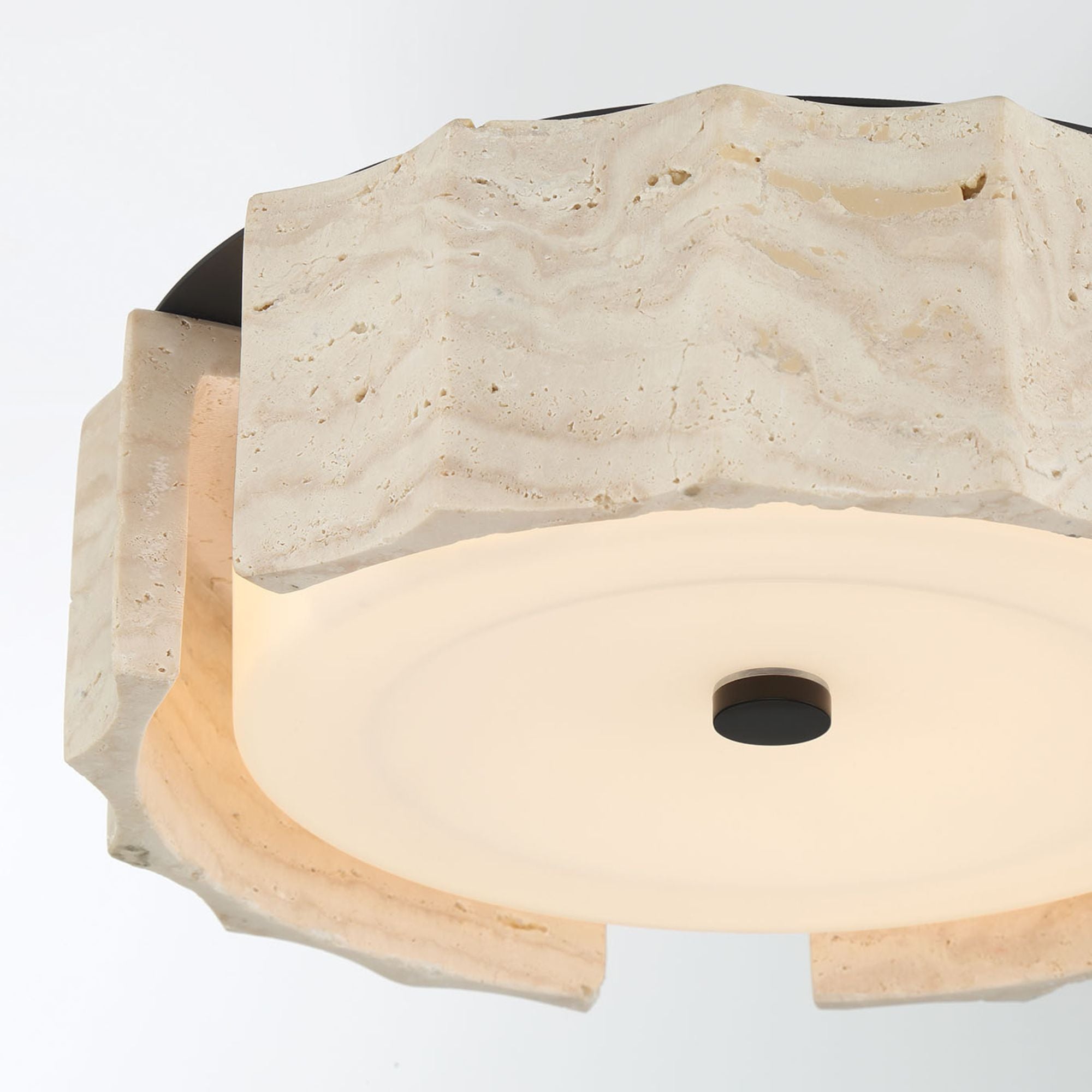 Eurofase Roslington 11.5 in. LED 5-CCT Flush Mount Light, Matte Black with Drum Shade