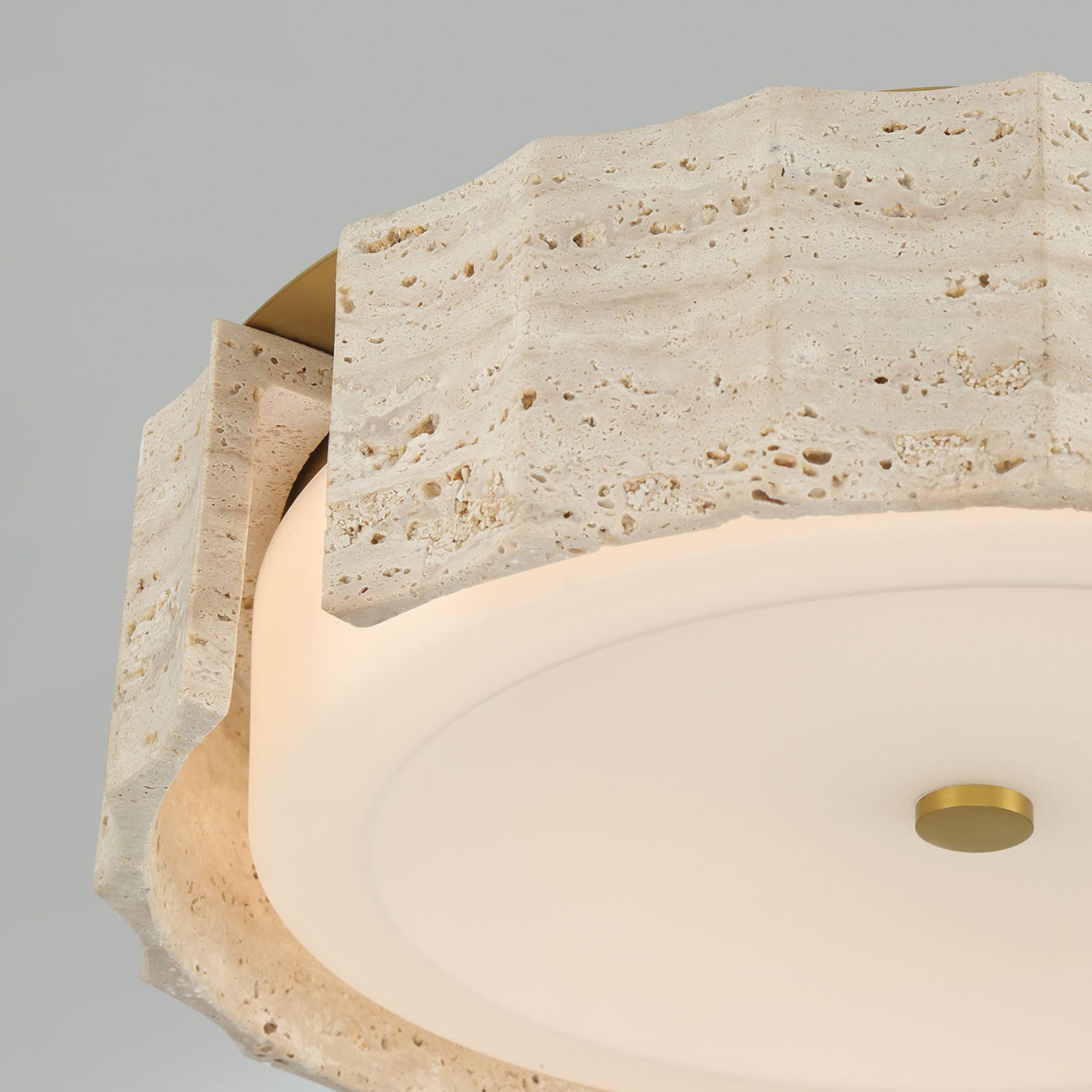 Eurofase Roslington 17.5 in. LED 5-CCT Flush Mount Light, Gold with Drum Shade