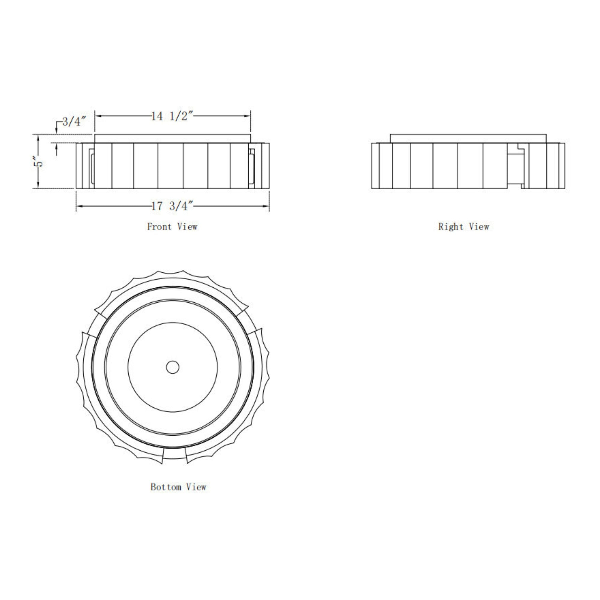 Eurofase Roslington 17.5 in. LED 5-CCT Flush Mount Light, Gold with Drum Shade