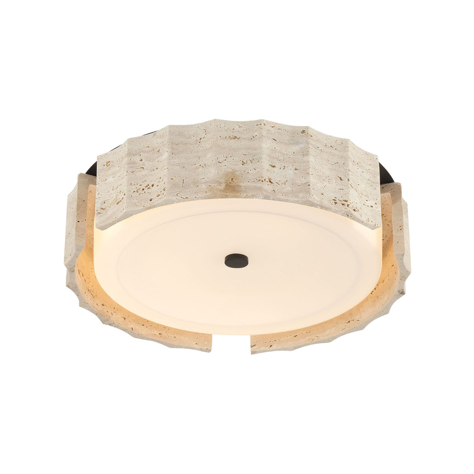 Eurofase Roslington 17.5 in. LED 5-CCT Flush Mount Light, Matte Black with Drum Shade