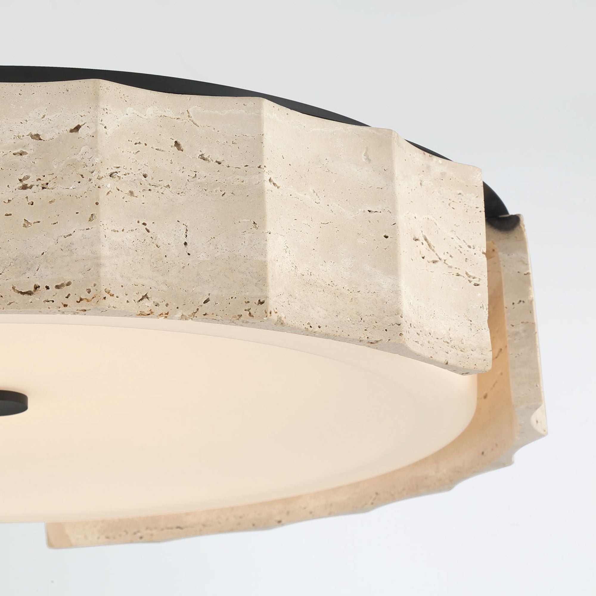 Eurofase Roslington 23.75 in. LED 5-CCT Flush Mount Light, Matte Black with Drum Shade