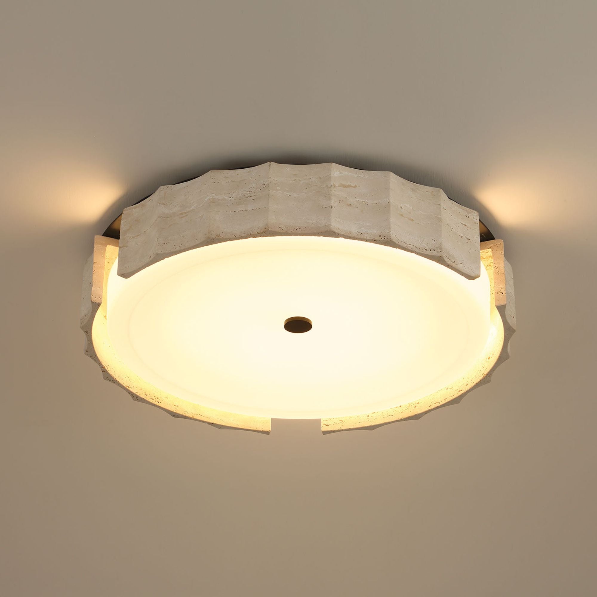 Eurofase Roslington 23.75 in. LED 5-CCT Flush Mount Light, Matte Black with Drum Shade