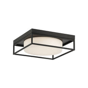 Rover 12" LED Flush Mount, Black Finish