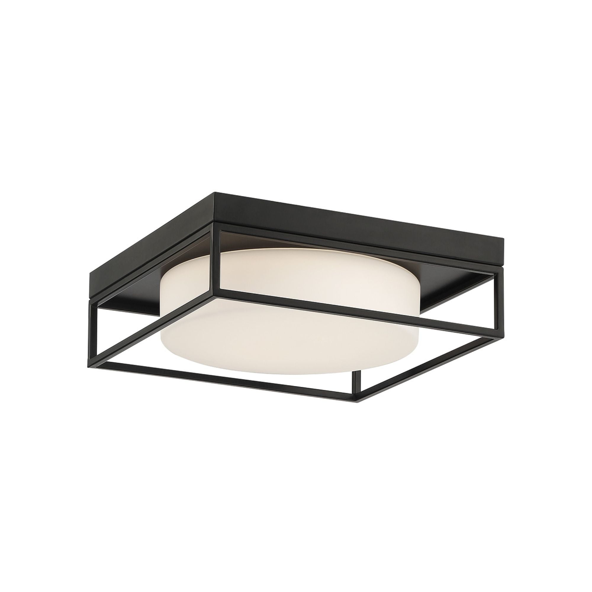 Rover 12" LED Flush Mount, Black Finish