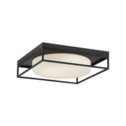 Rover 15" LED Flush Mount, Black Finish