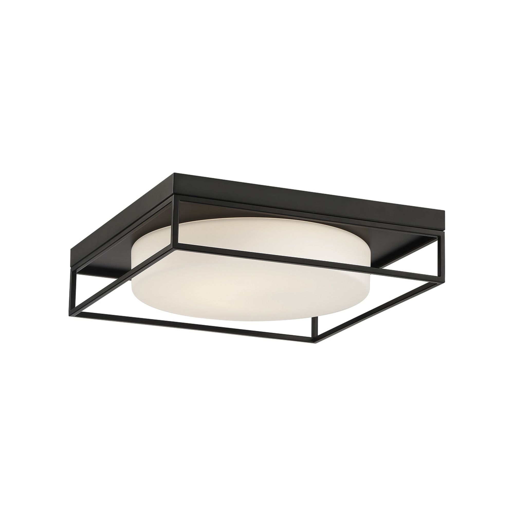 Rover 15" LED Flush Mount, Black Finish
