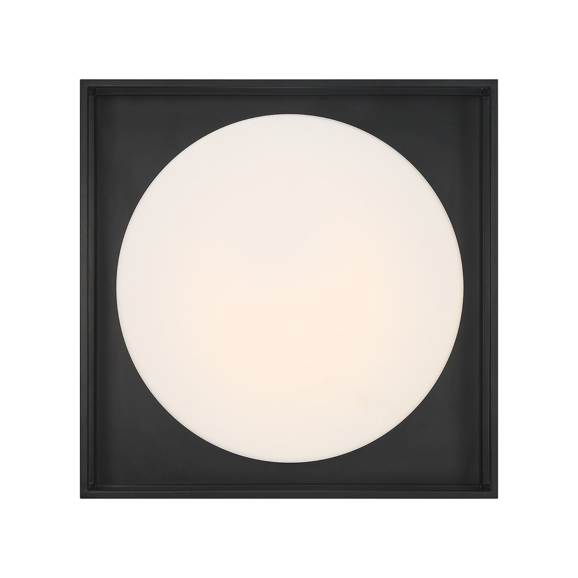 Rover 15" LED Flush Mount, Black Finish