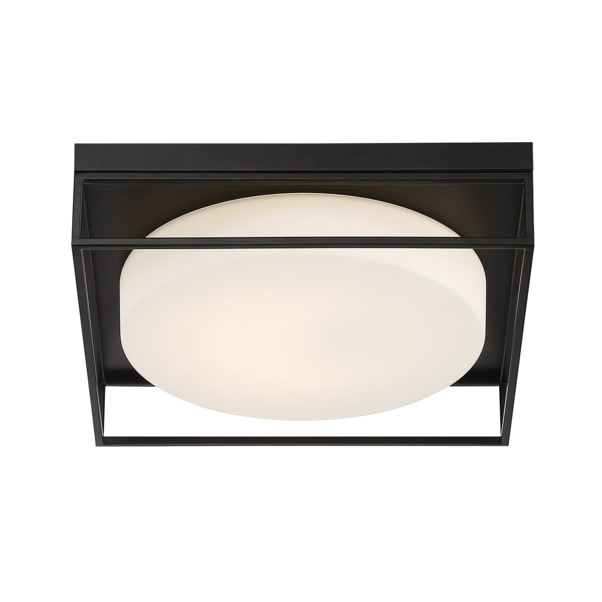 Rover 15" LED Flush Mount, Black Finish