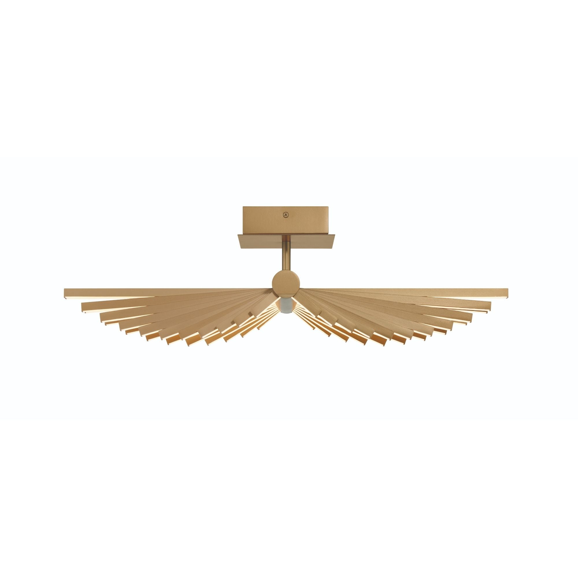 Seraph 25" LED Semi-Flush Mount, Gold Finish
