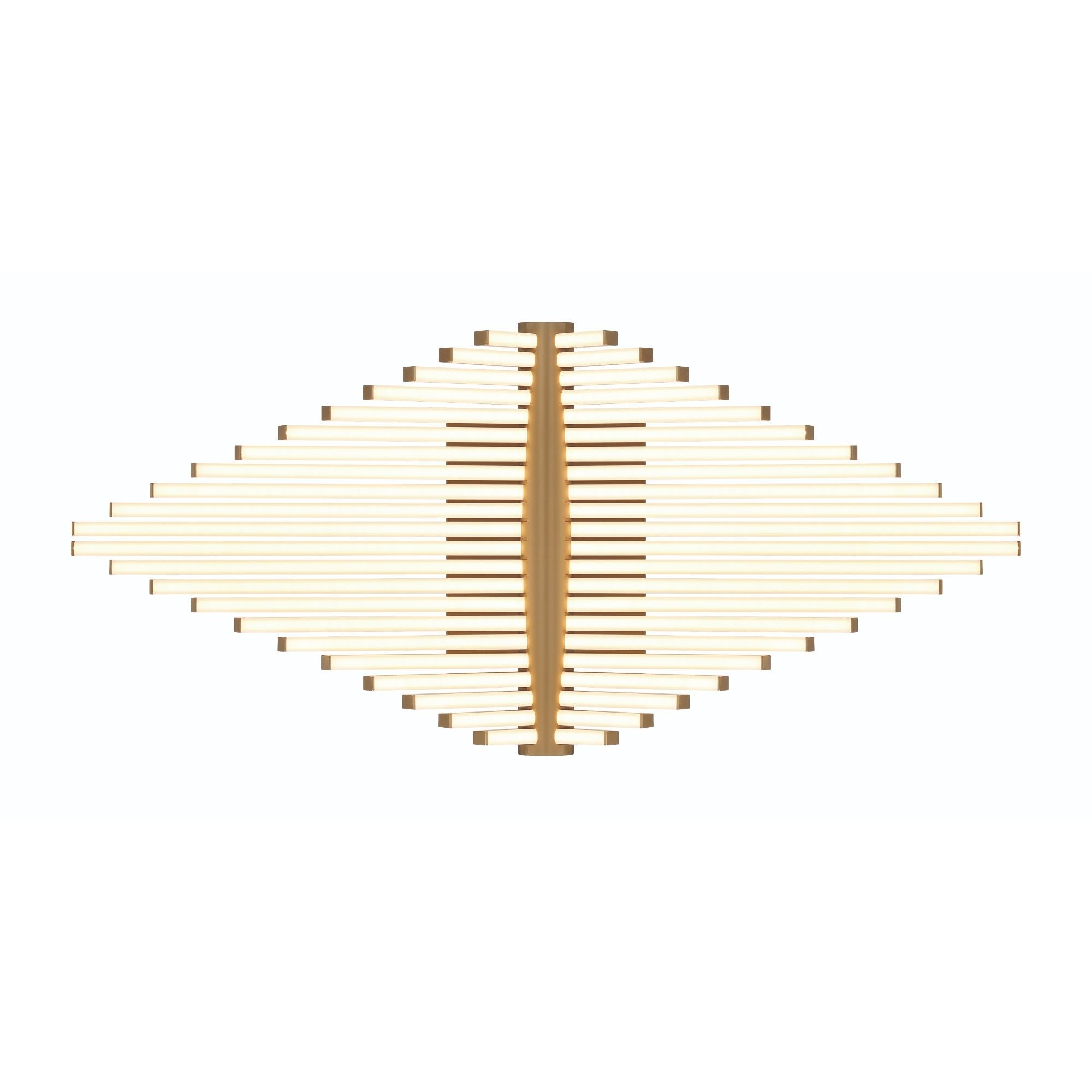 Seraph 25" LED Semi-Flush Mount, Gold Finish