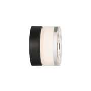Eurofase Sternn 5 in. Outdoor Sconce, Matte Black with Clear Wave Glass