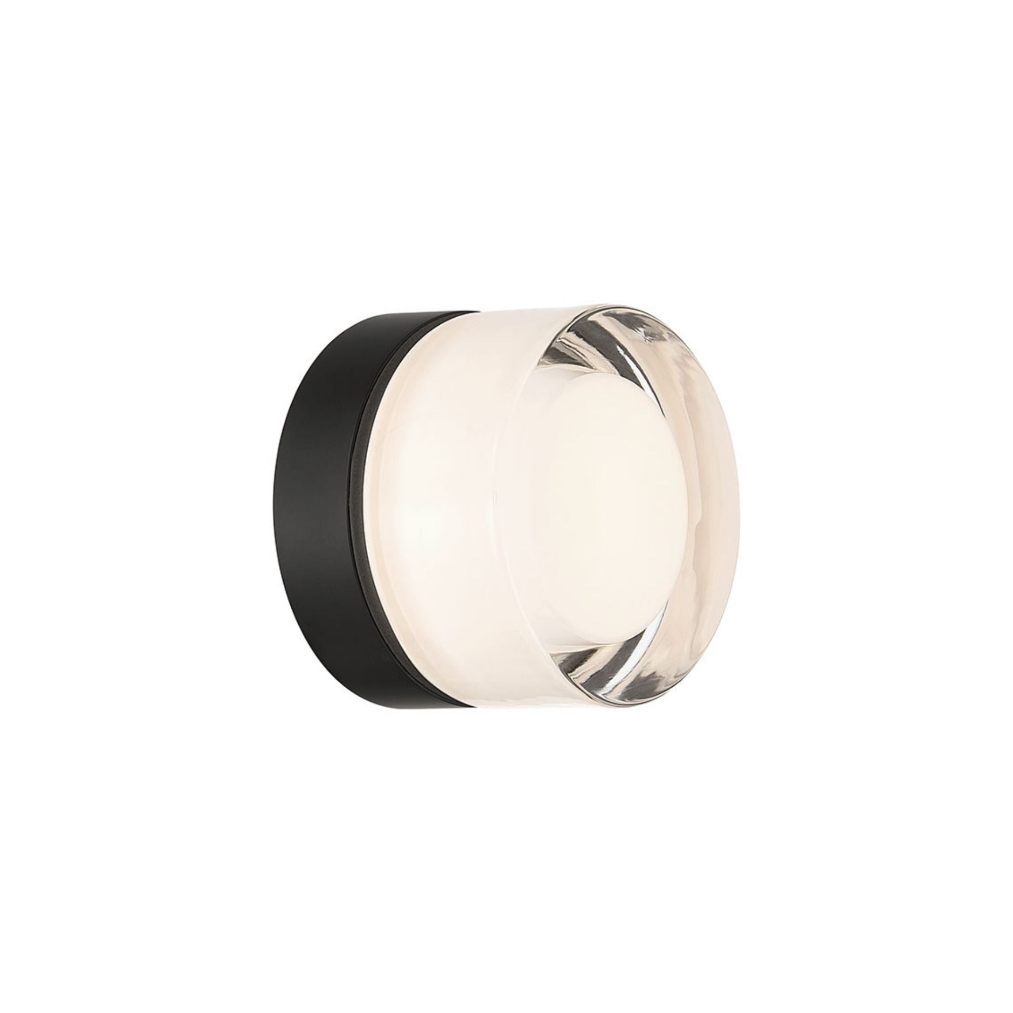 Eurofase Sternn Outdoor Sconce, Matte Black with Clear Smooth Glass