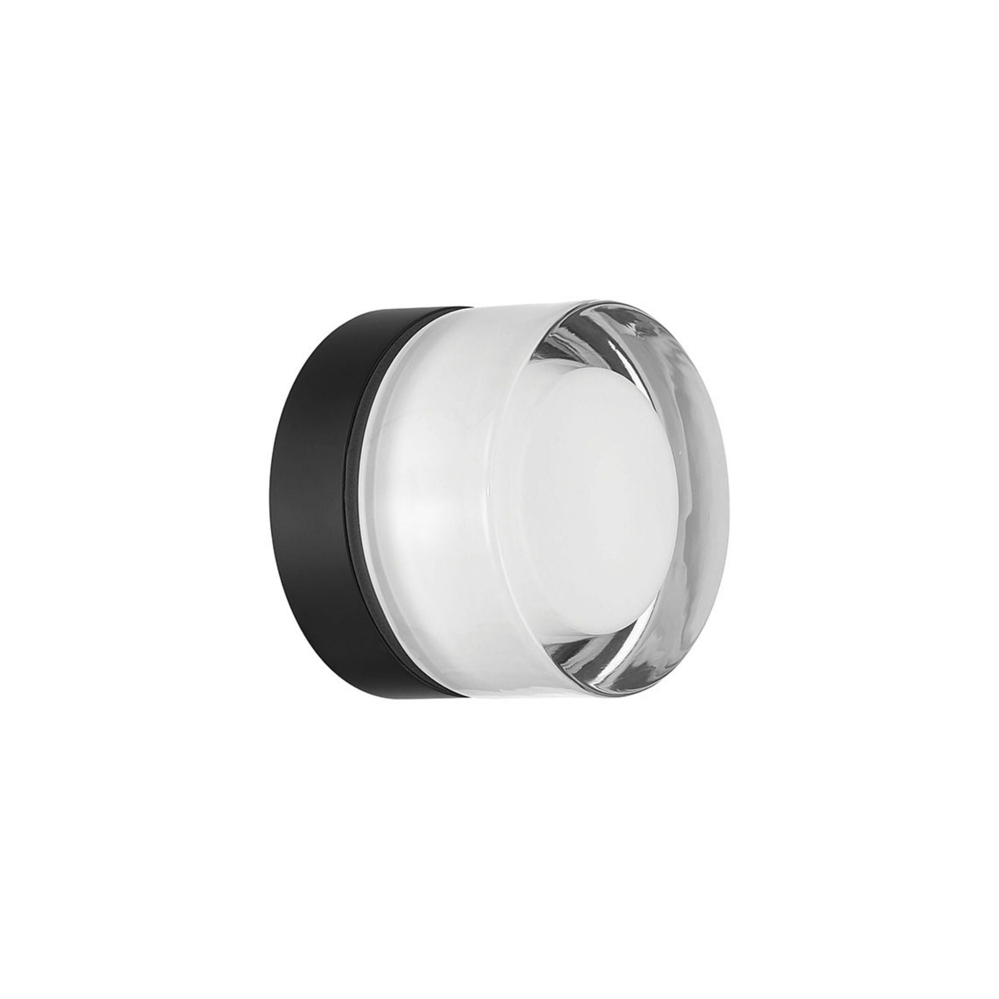 Eurofase Sternn Outdoor Sconce, Matte Black with Clear Smooth Glass