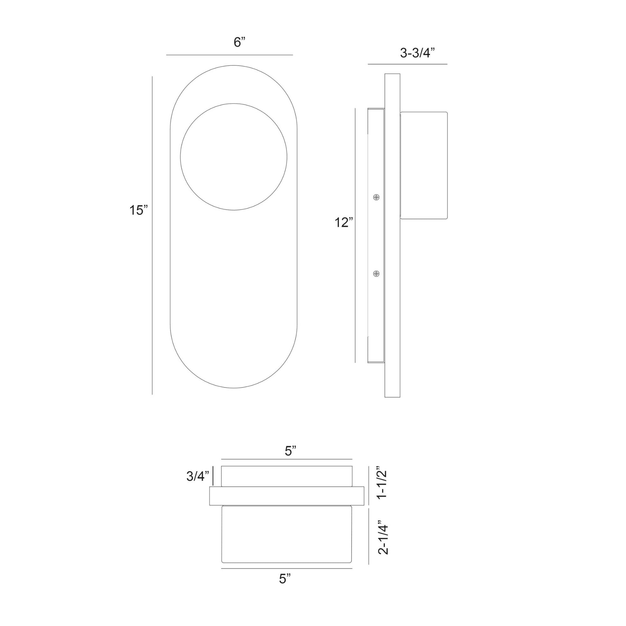 Eurofase Sternn Outdoor Sconce, Travertine with Clear Smooth Glass