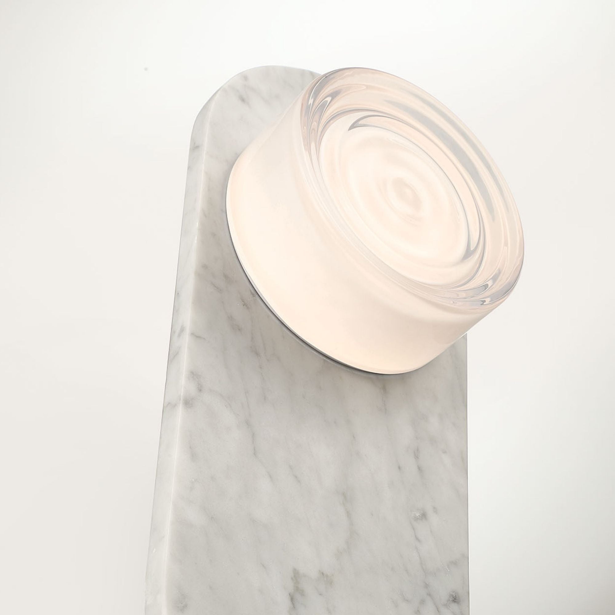 Eurofase Sternn Outdoor Sconce, Marble White with Clear Wave Glass