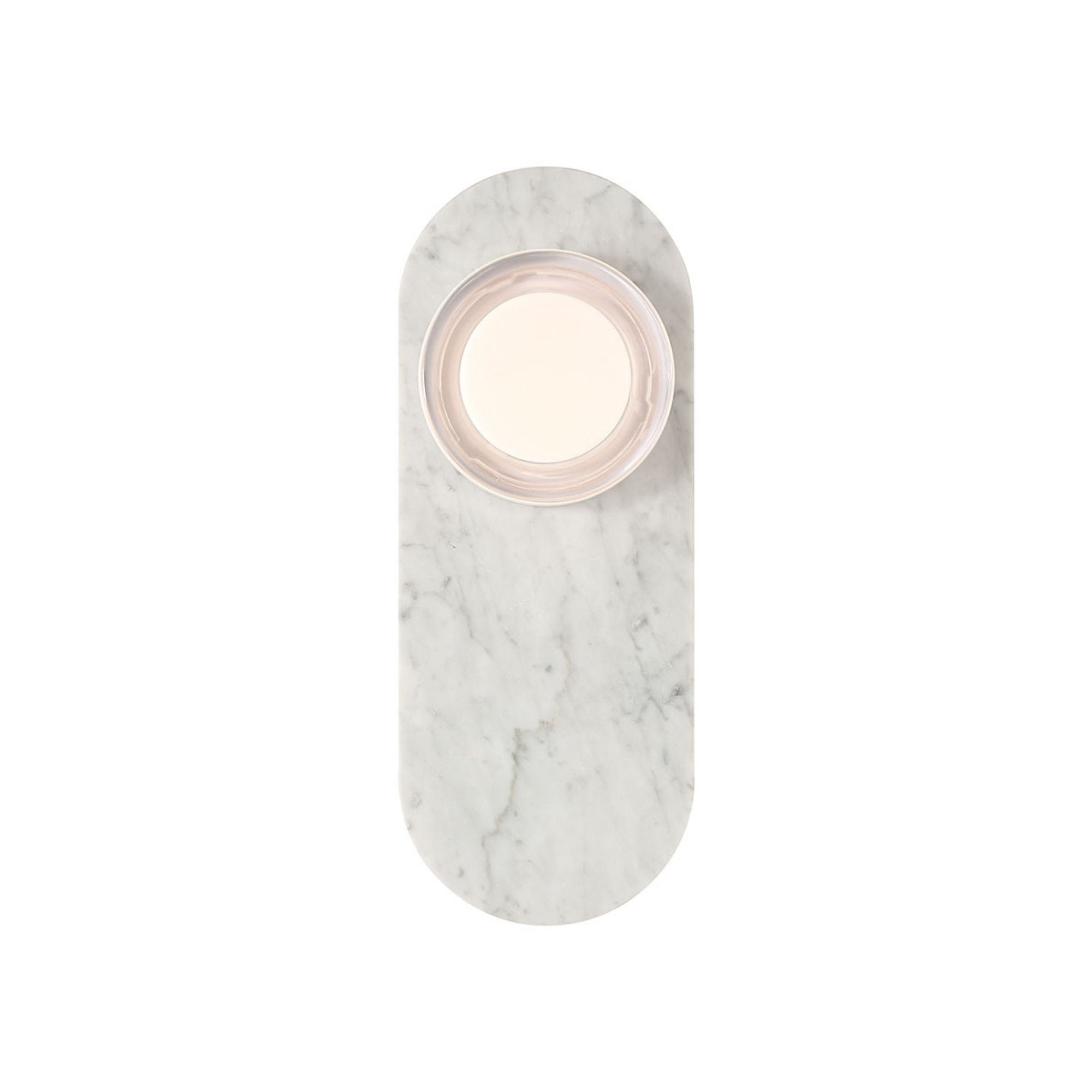 Eurofase Sternn 15 in. Outdoor Sconce, Marble White with Clear Smooth Glass